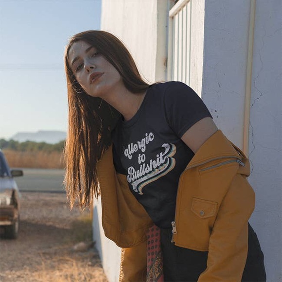 Allergic to Bullshit | Vintage Style Tee - Picture 6 of 6